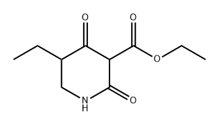 3-Piperidinecarboxylic acid, 5-ethyl-2,4-dioxo-, ethyl ester 结构式
