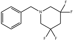 Piperidine, 3,3,5,5-tetrafluoro-1-(phenylmethyl)- 结构式
