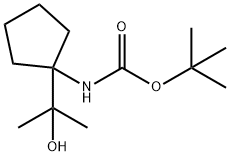 Carbamic acid, N-[1-(1-hydroxy-1-methylethyl)cyclopentyl]-, 1,1-dimethylethyl ester 结构式