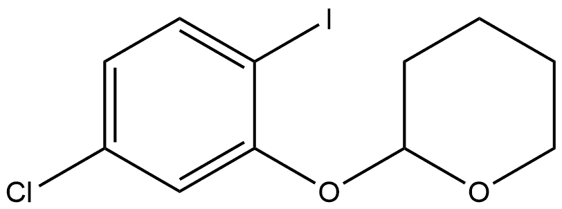 2-(5-Chloro-2-iodophenoxy)tetrahydro-2H-pyran 结构式