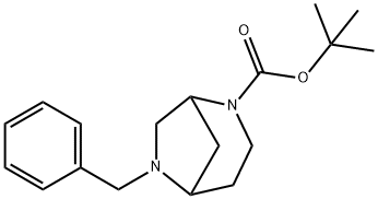 2,6-Diazabicyclo[3.2.1]octane-2-carboxylic acid, 6-(phenylmethyl)-, 1,1-dimethylethyl ester 结构式