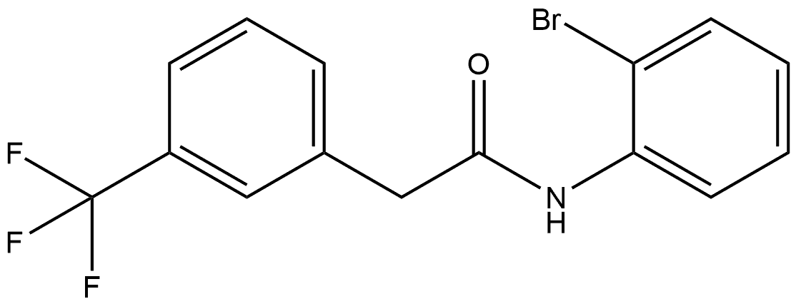 N-(2-Bromophenyl)-3-(trifluoromethyl)benzeneacetamide 结构式