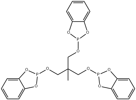 1,3,2-Benzodioxaphosphole, 2,2'-[[2-[(1,3,2-benzodioxaphosphol-2-yloxy)methyl]-2-methyl-1,3-propanediyl]bis(oxy)]bis- (9CI) 结构式