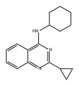 4-Quinazolinamine, N-cyclohexyl-2-cyclopropyl-