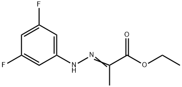 2-(2-(3,5-二氟苯基)肼基)丙酸乙酯 结构式