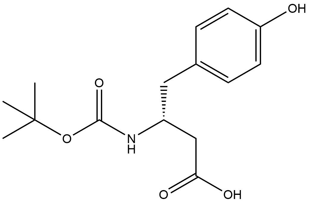 BOC-D-Β-高酪氨酸 结构式