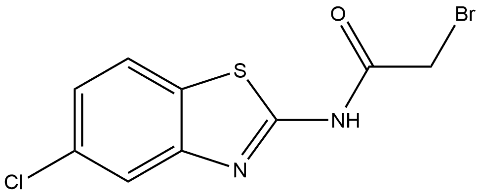 2-Bromo-N-(5-chloro-2-benzothiazolyl)acetamide 结构式