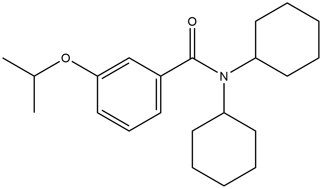 N,N-Dicyclohexyl-3-(1-methylethoxy)benzamide 结构式