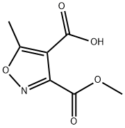 3-(甲氧羰基)-5-甲基异噁唑-4-羧酸 结构式