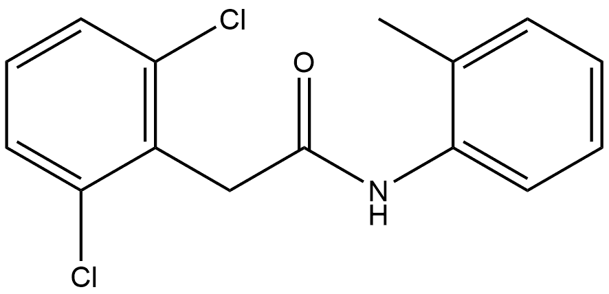 2,6-Dichloro-N-(2-methylphenyl)benzeneacetamide 结构式