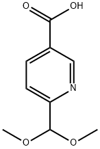 6-(二甲氧基甲基)烟酸 结构式