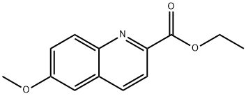 ETHYL 6-METHOXYQUINOLINE-2-CARBOXYLATE 结构式