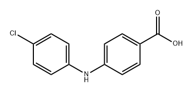 4-((4-氯苯基)氨基)苯甲酸 结构式