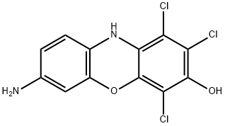 1,2,4-trichloro-7-amino-3H-isophenoxazin-3-one 结构式