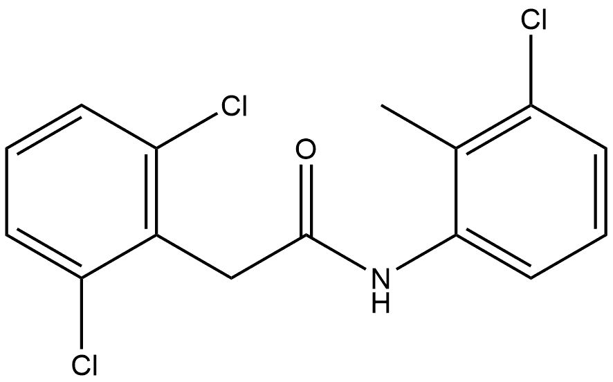 2,6-Dichloro-N-(3-chloro-2-methylphenyl)benzeneacetamide 结构式