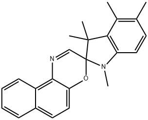 Spiro[2H-indole-2,3'-[3H]naphth[2,1-b][1,4]oxazine], 1,3-dihydro-1,3,3,4,5-pentamethyl- 结构式
