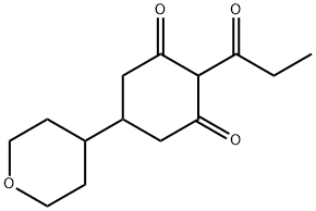3-羟基-2-丙酰基-5-(四氢-2H-吡喃-4-基)-2-环己烯酮 结构式