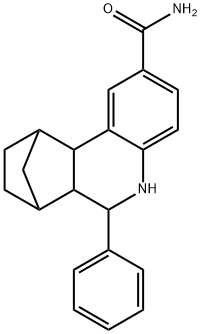 6-苯基-5,6,6A,7,8,9,10,10A-八氢-7,10-甲桥菲啶-2-甲酰胺 结构式