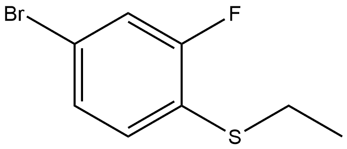 Benzene, 4-bromo-1-(ethylthio)-2-fluoro- 结构式