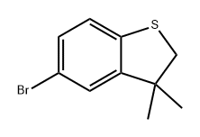 Benzo[b]thiophene, 5-bromo-2,3-dihydro-3,3-dimethyl- 结构式