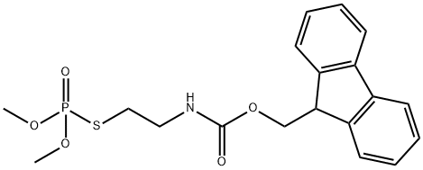 (9H-芴-9-基)甲基(2-((二甲氧基磷酰基)硫代)乙基)氨基甲酸酯 结构式