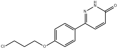 6-[4-(3-氯丙氧基)苯基]哒嗪-3(2H)-酮 结构式