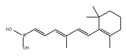 Boronic acid, B-[(1E,3E,5E)-4-methyl-6-(2,6,6-trimethyl-1-cyclohexen-1-yl)-1,3,5-hexatrien-1-yl]- 结构式