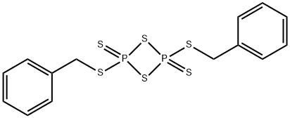 1,3,2,4-Dithiadiphosphetane, 2,4-bis[(phenylmethyl)thio]-, 2,4-disulfide 结构式