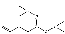 4-Pentenimidic acid, N-(trimethylsilyl)-, trimethylsilyl ester 结构式