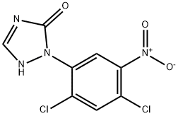 3H-1,2,4-Triazol-3-one, 2-(2,4-dichloro-5-nitrophenyl)-1,2-dihydro- 结构式