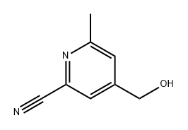 4-(羟甲基)-6-甲基吡啶腈 结构式