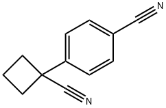 Benzonitrile, 4-(1-cyanocyclobutyl)- 结构式