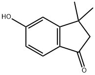 5-羟基-3,3-二甲基-2,3-二氢-1H-茚-1-酮 结构式