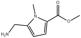 5-(氨甲基)-1-甲基吡咯-2-甲酸甲酯 结构式