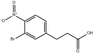 Benzenepropanoic acid, 3-bromo-4-nitro- 结构式