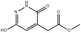 2-(6-羟基-3-氧代-2,3-二氢哒嗪-4-基)乙酸甲酯 结构式