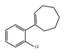 Cycloheptene, 1-(2-chlorophenyl)- 结构式