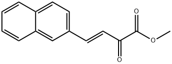 (E)-4-(萘-2-基)-2-氧代丁-3-烯酸甲酯 结构式