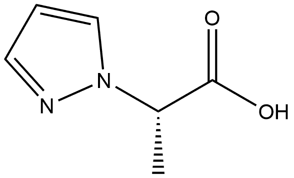 (S)-2-(1H-吡唑-1-基)丙酸 结构式