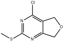 4-CHLORO-2-(METHYLTHIO)-5,7-DIHYDROFURO[3,4-D]PYRIMIDINE 结构式