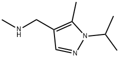 1H-Pyrazole-4-methanamine, N,5-dimethyl-1-(1-methylethyl)- 结构式