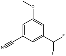 Benzonitrile, 3-(difluoromethyl)-5-methoxy- 结构式