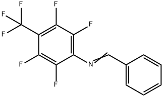 Benzenamine, 2,3,5,6-tetrafluoro-N-(phenylmethylene)-4-(trifluoromethyl)- 结构式