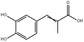 3t()-(3,4-dihydroxy-phenyl)-2-methyl-acrylic acid 结构式