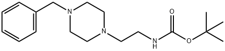 Carbamic acid, N-[2-[4-(phenylmethyl)-1-piperazinyl]ethyl]-, 1,1-dimethylethyl ester 结构式