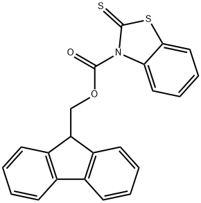 3(2H)-Benzothiazolecarboxylic acid, 2-thioxo-, 9H-fluoren-9-ylmethyl ester 结构式