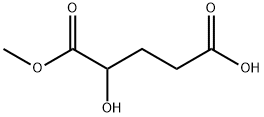 Pentanedioic acid, 2-hydroxy-, 1-methyl ester 结构式