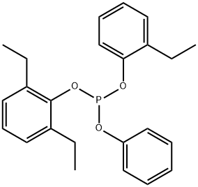Phosphorous acid, 2,6-diethylphenyl 2-ethylphenyl phenyl ester 结构式
