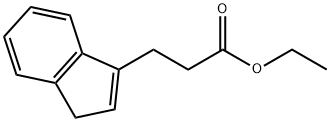 1H-Indene-3-propanoic acid, ethyl ester 结构式