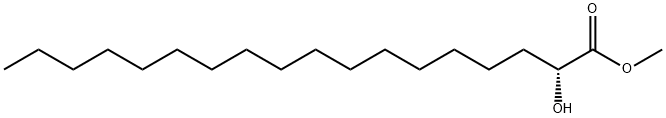 Octadecanoic acid, 2-hydroxy-, methyl ester, (2R)- 结构式